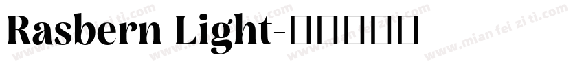 Rasbern Light字体转换